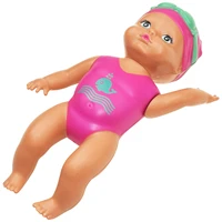 waterproof swimming doll for 3 years old baby doll 20mins playtime bath doll toy for pool bathtub