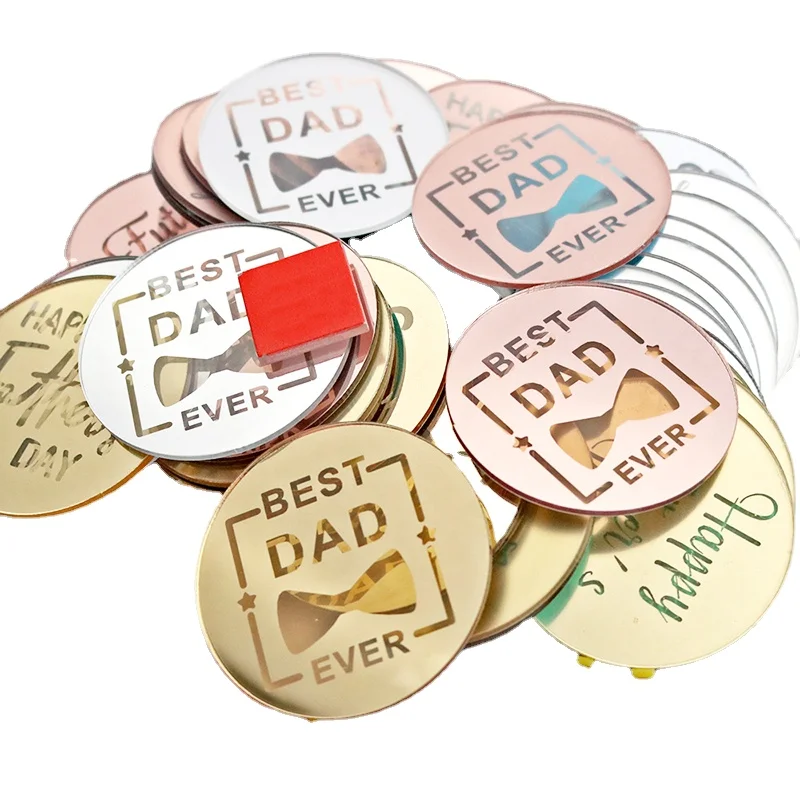 10 шт. новый золотой Топпер для торта на день рождения десерт украшения акриловый