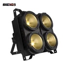 Супер Мощная комбинация 4x100 Вт 4 глаза холодный + теплый белый светодиодный COB Blinder настенная шайба для театра Uplight DMX512 контроль эффект освещения