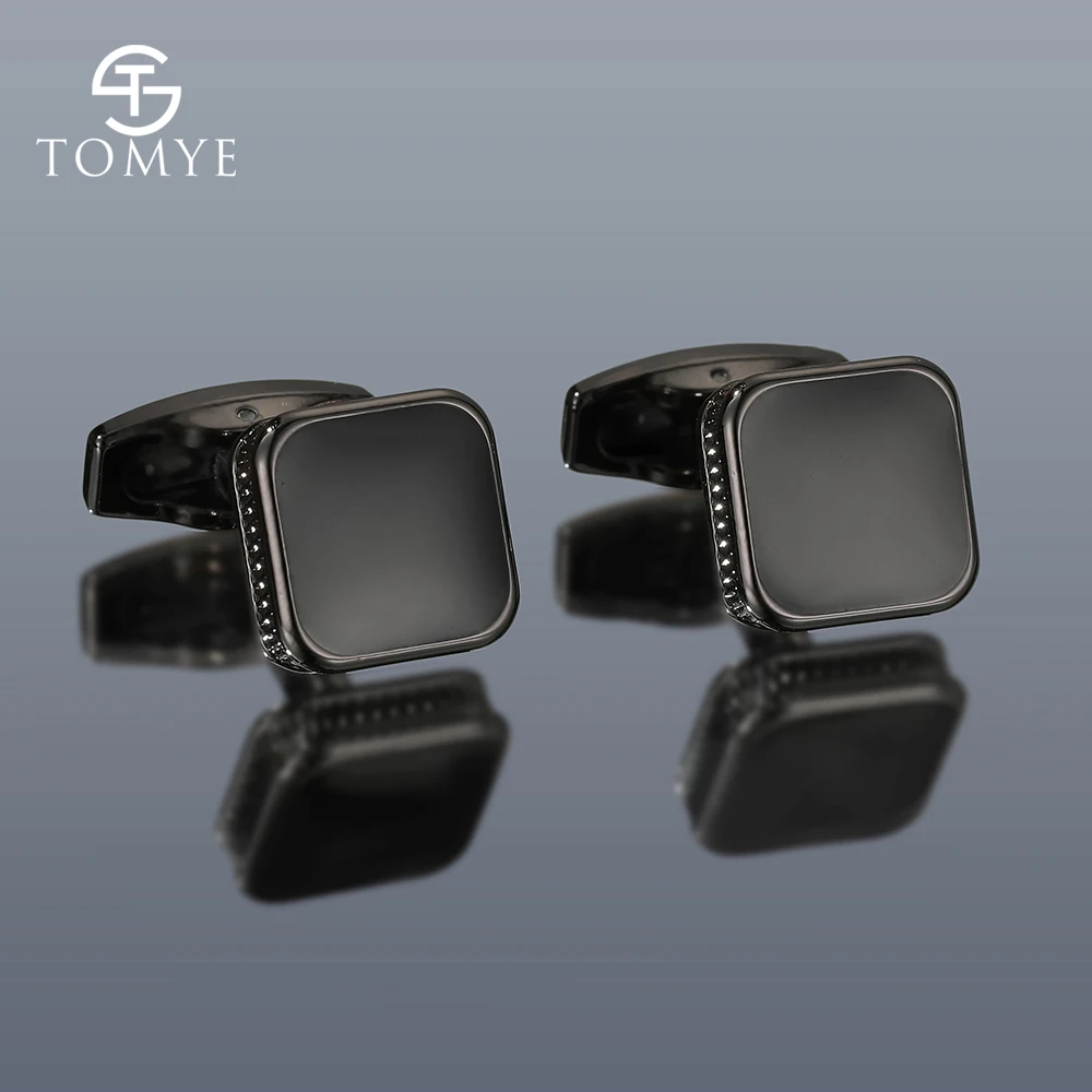 Cufflinks for Men TOMYE XK20S056 High Quality Fashion Square Metal Shirt Cuff Links for Gifts
