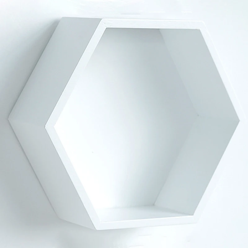 Деревянный настенное крепление шестиугольная рамка книга цветочный горшок