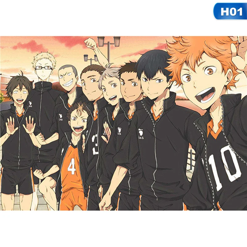 Haikyuu! Аниме постер волейбол мальчик художественная живопись украшение комнаты