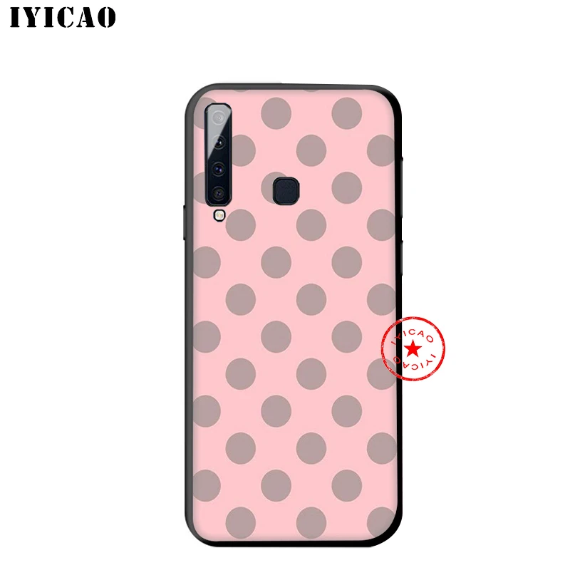IYICAO Polka Color dots Soft Case for Samsung Galaxy A9 A8 A7 J6 A6 Plus 2018 A3 A5 2016 2017 Silicone TPU |