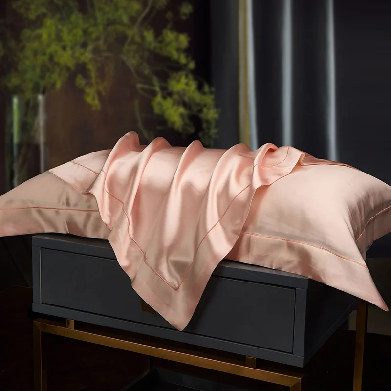 

1 шт. чехол для подушки из шелка тутового шелкопряда, однотонный сатиновый мягкий скользкий чехол для подушки, чехол для дома, подушки для кр...