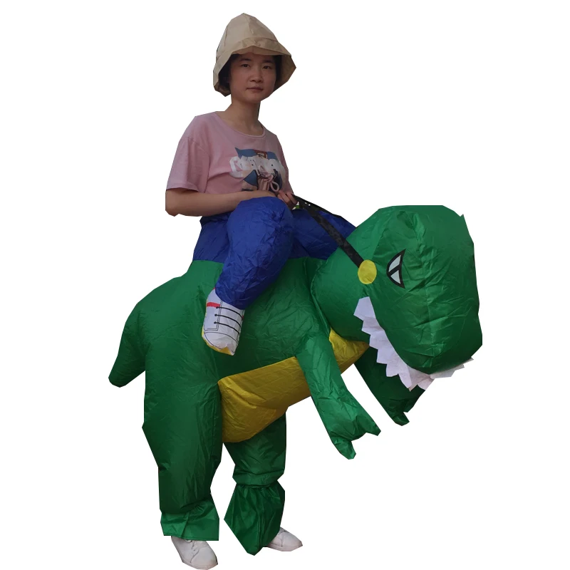 Надувной костюм динозавра Хэллоуин лошадь динозавр мотор фантазии платье