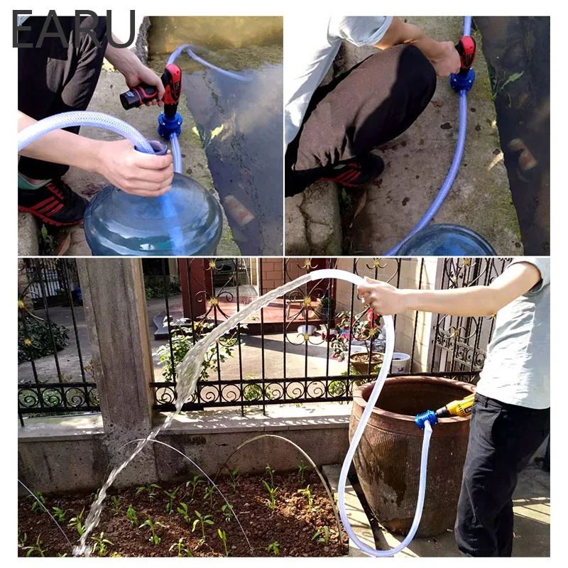 Миниатюрный портативный мощный самовсасывающий ручной водяной насос с