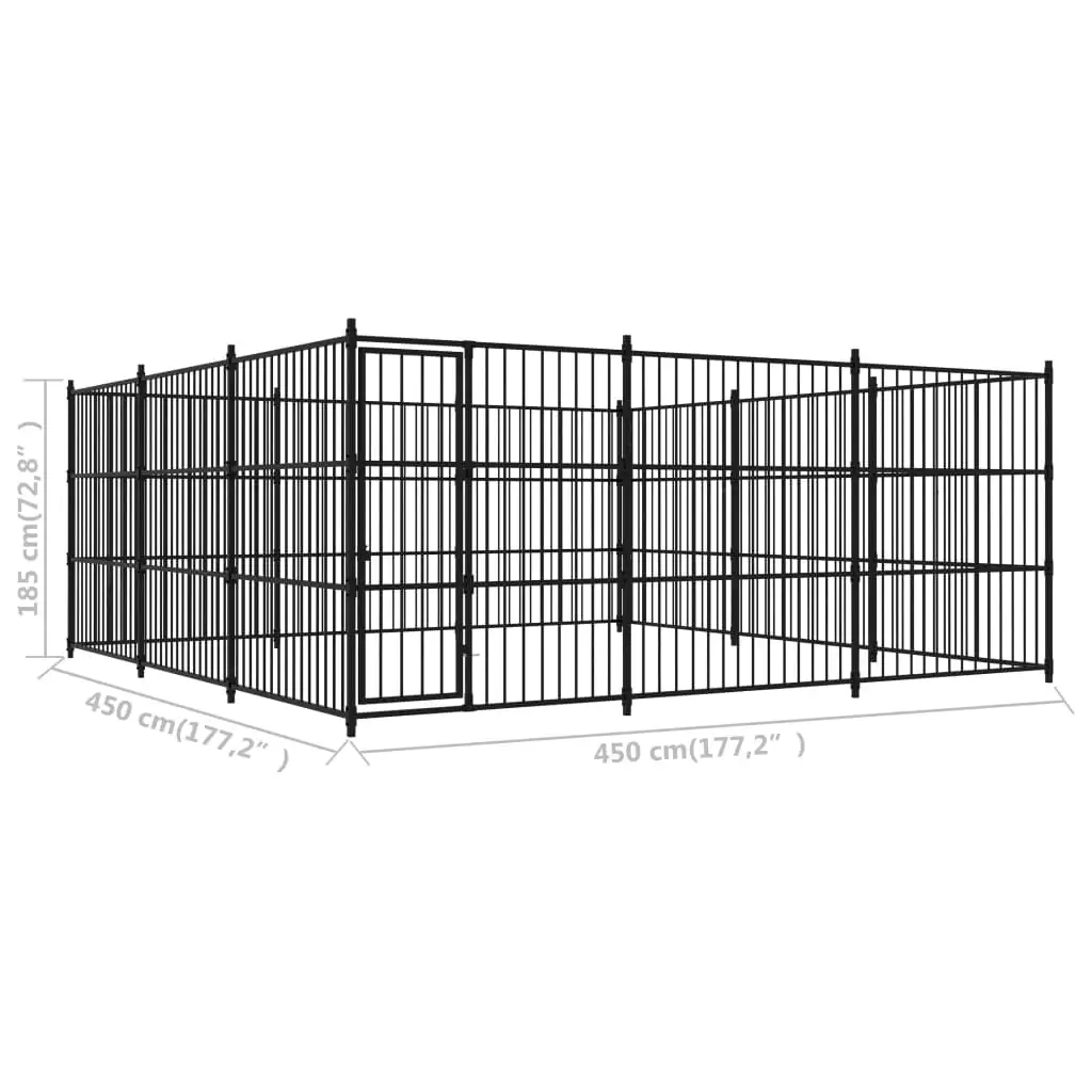 

Outdoor Dog Kennel 177.2"x177.2"x72.8"