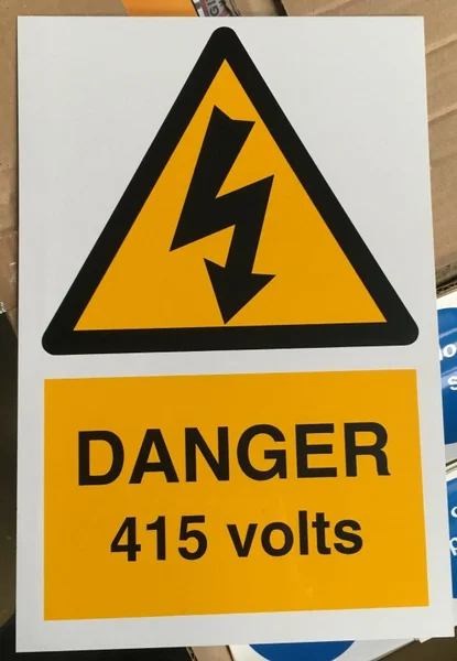

Warning Sign - Danger 415 Volts - 30x20cm Safety Sign Tin Metal Sign 8x12 Inch