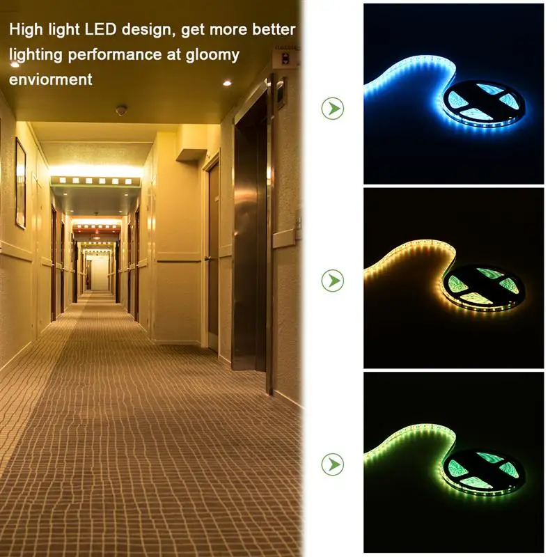 

RGB LED Light Strip Waterproof Rope Light Tape Light Scene Layout Light Bar Smart Bluetooth Control Kit With EU Plug