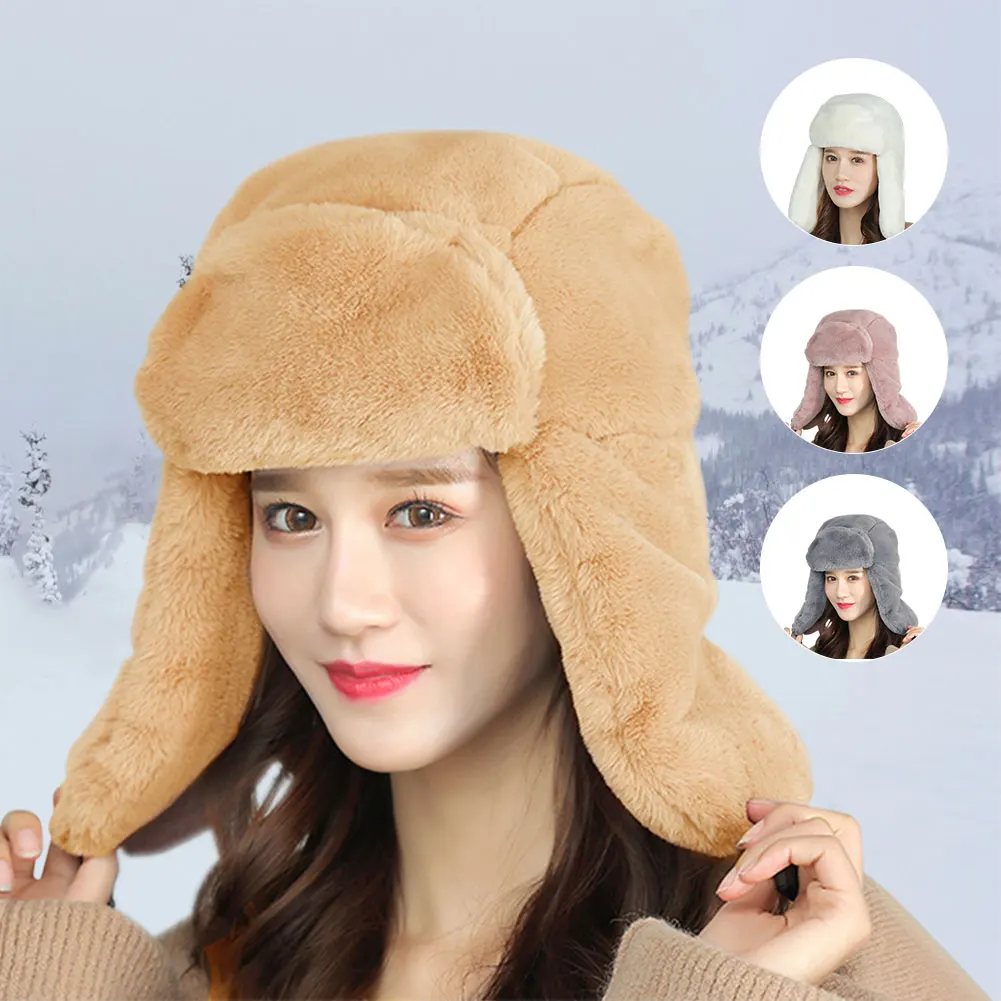 Зимняя шапка с закрывающими ушами для мужчин и женщин Мужская теплая