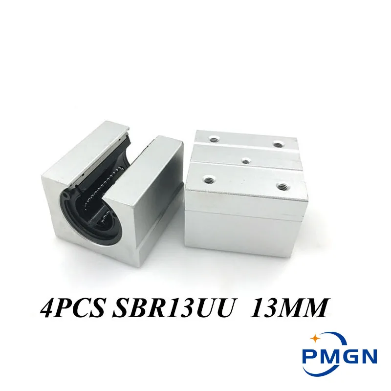 

4pcs SBR13UU SBR13 Linear Bearing 13mm Open Linear Bearing Slide Block 13mm CNC Parts Linear Slide for 13mm Linear Guide SBR13