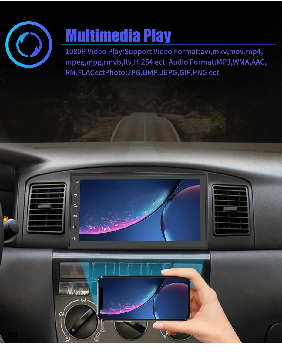 Автомагнитола AKAMATE 2DIN 2 + 32 ГБ WPS WIF Bluetooth | Автомобили и мотоциклы