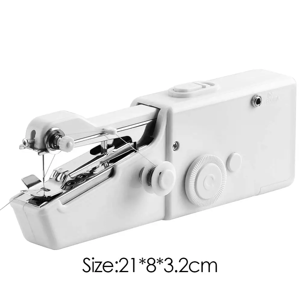 

1Pc Portable Mini Sewing Machines Needlework Cordless Hand-Held Clothes Useful Sewing Machines Handwork Tools Accessories
