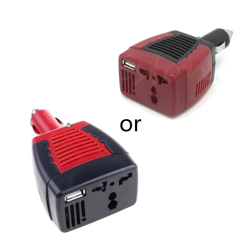 

1PC Car DC 12V to AC 220V 75W Power Inverter Adapter USB 5V L41C