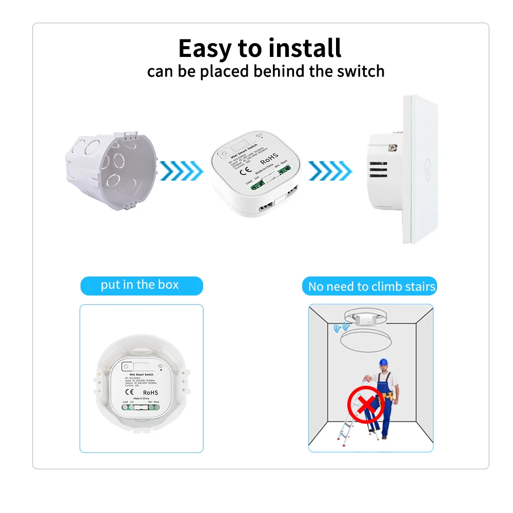 Беспроводной пульт дистанционного управления без аккумулятора rf433 МГц