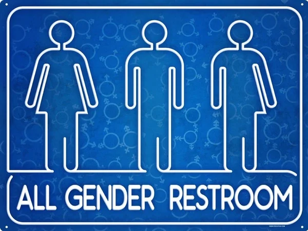 

All Gender Restroom Tin Sign