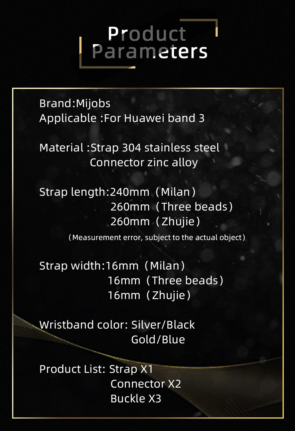 Браслет для huawei Band 3 Pro металлический ремешок на запястье браслет из нержавеющей стали для huawei Band 3pro умные часы Сменные аксессуары