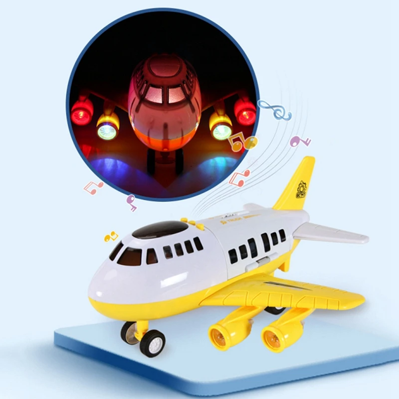 

Multifunctional Loading Aircraft DIY Assembled Storage Airplane Toy Child Inertial Airplane Model Transport Aircrafts