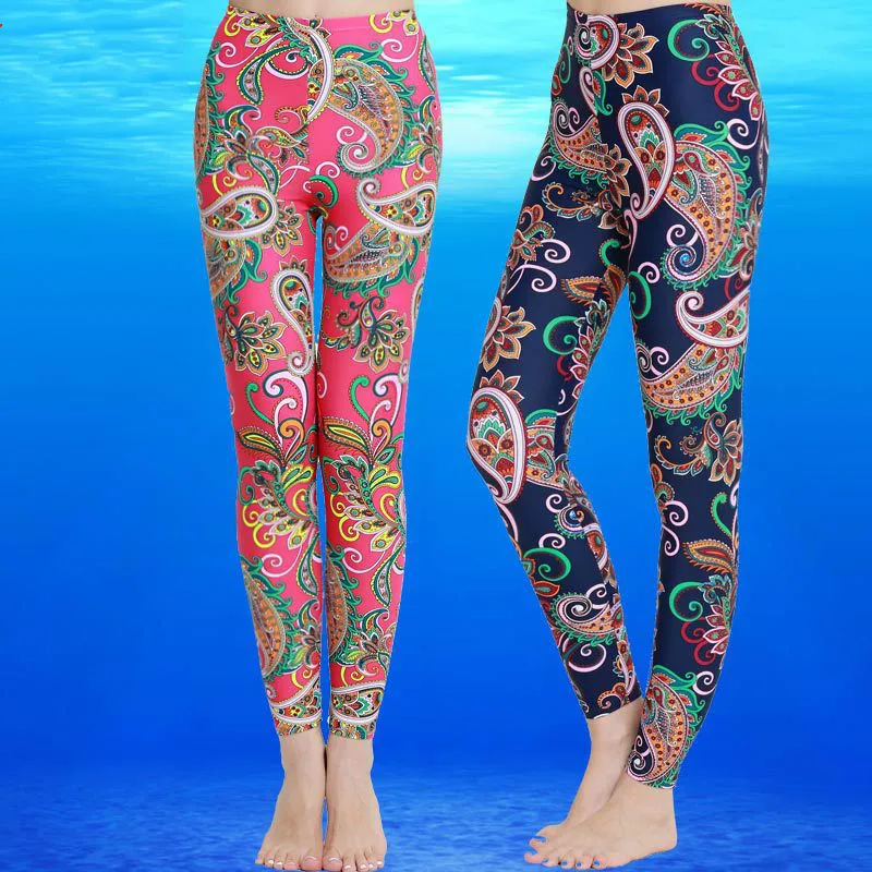 Женские леггинсы с цветочным принтом SBART спортивные Леггинсы для фитнеса Длинные