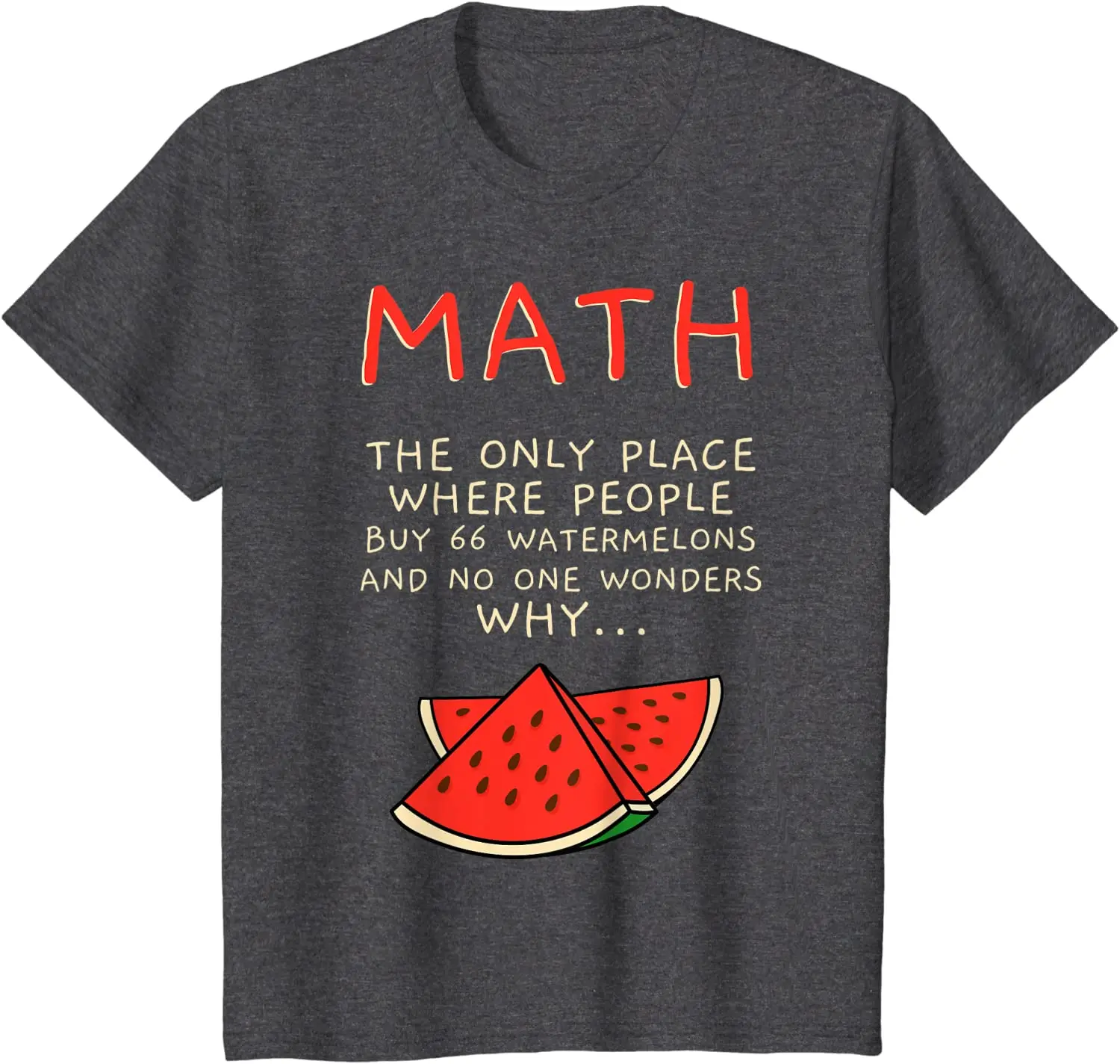 

2021 Summer Men's T-shirt Icy Watermelon and Mathematical Formula Print High Quality Casual Loose Oversized Men's Clothing