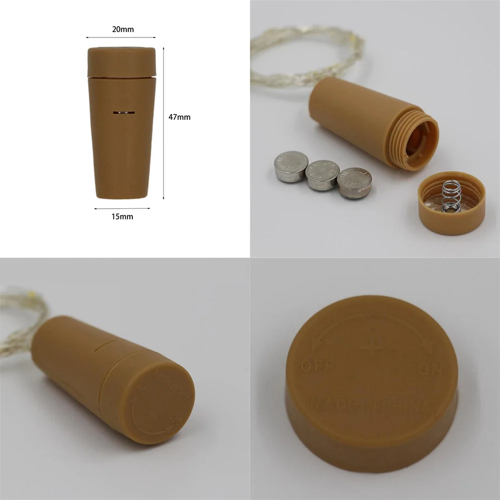 

1/10 pcs Battery-powered Cork Wine Bottle Light 2m DIY LED String Light Bar Light Birthday Party Wine Bottle Stopper Light Strip