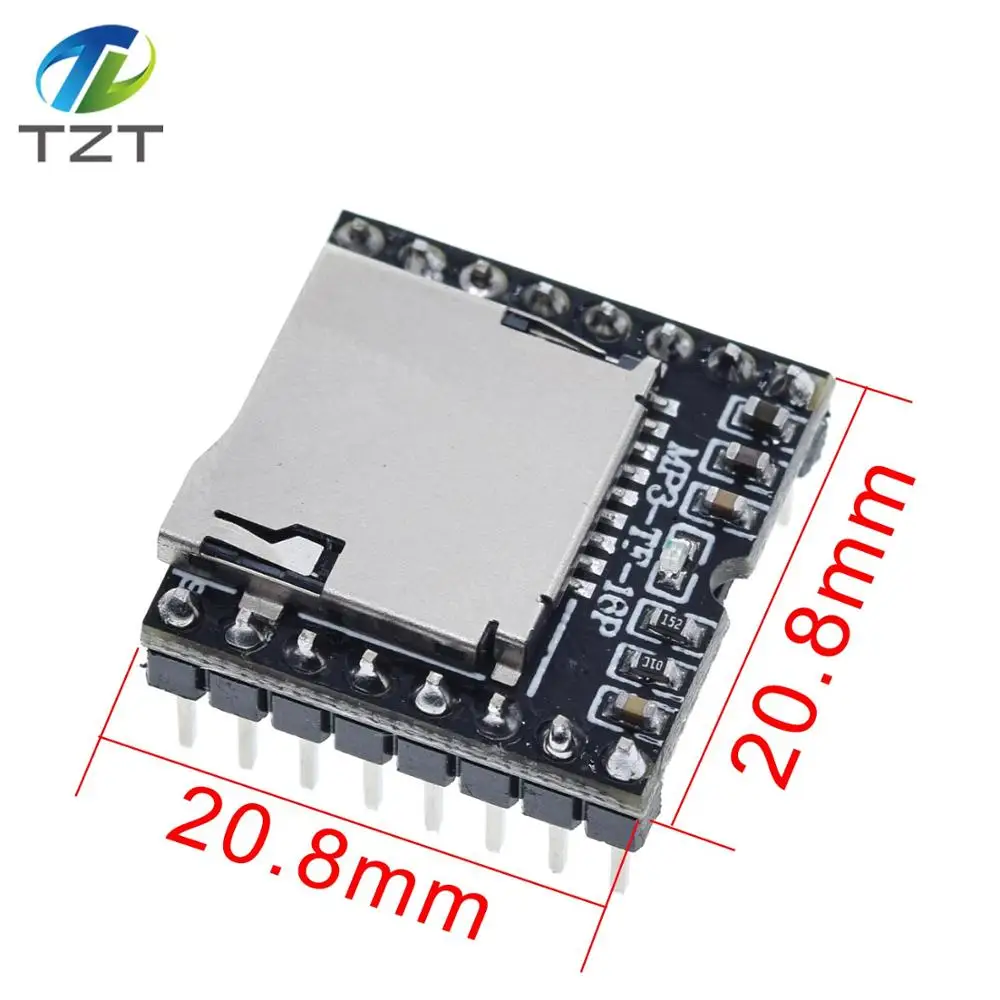 DFPlayer мини модуль MP3 плеера плата декодирования голоса Sup порт ing TF карта U Disk