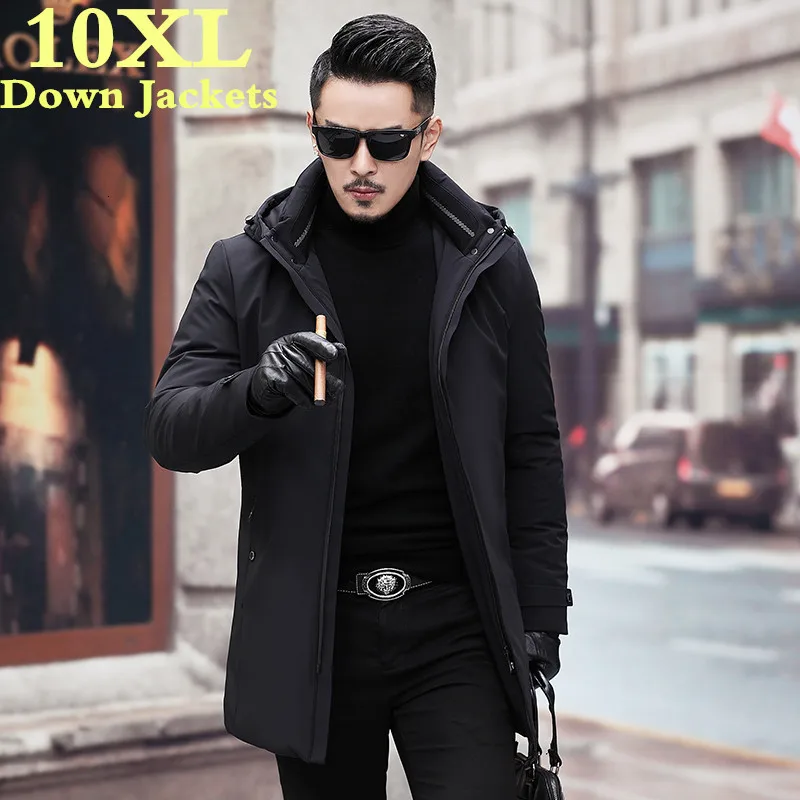 Мужская Длинная зимняя куртка размеры до 10XL 9XL 8XL 7XL|Мужские парки| |