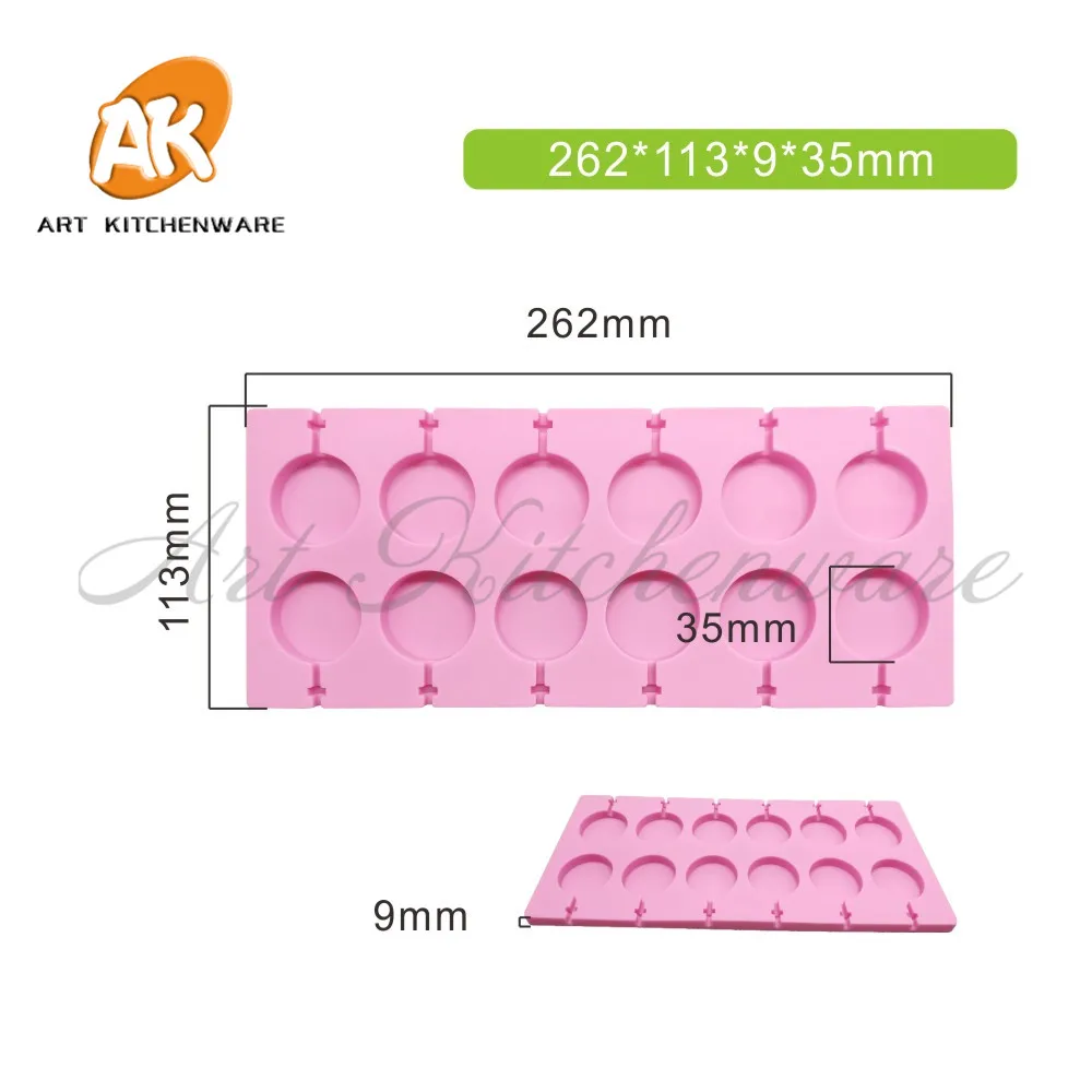 1 шт. круглая/гиппопопотама/цветочный дизайн силиконовая форма для леденцов
