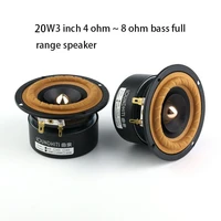 20w 3 inch speaker 4ohm8ohm full range speaker fever tweeter midrange woofer audio amplifier speaker bass 98hz 20khz one pcs