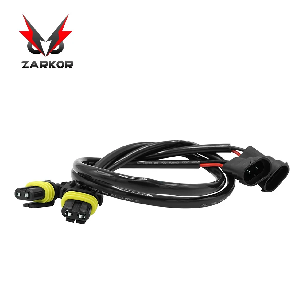 Zarkor автомобиля HID светодиодный кабельная система лобовых фар H1 H4 H7 H11 9005 9006 HB3 HB4 H13 H16 Кабельный соединитель проводки лампы Удлинительный провод