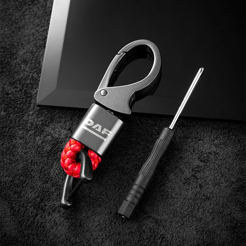 Автомобильный брелок металлический кожаный для DAF xf cf lf Фургон Грузовик модный