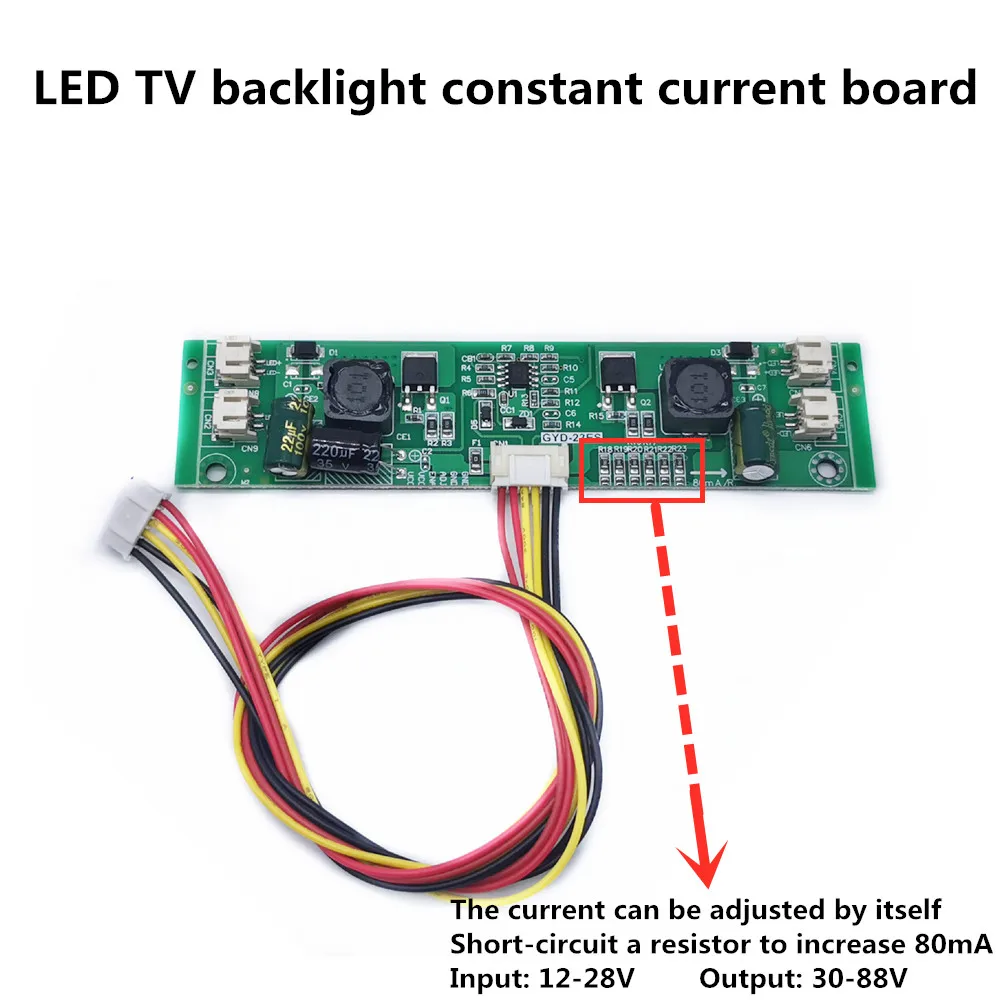

26-65 inch LCD TV LED backlight constant current board high-power booster board 12V-24V power supply adjustable current