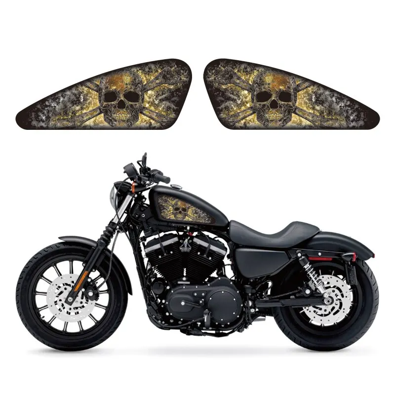 Наклейка на топливный бак мотоцикла 3D стикер для Harley Sportster XL 883 1200 48 72 Cafe Racer Street