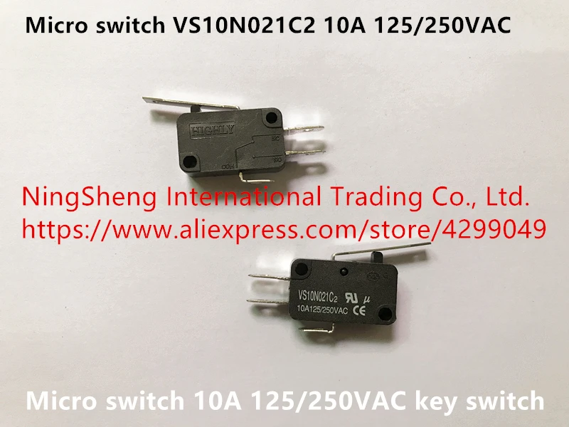

Original new 100% import micro switch VS10N021C2 10A 125/250VAC key switch