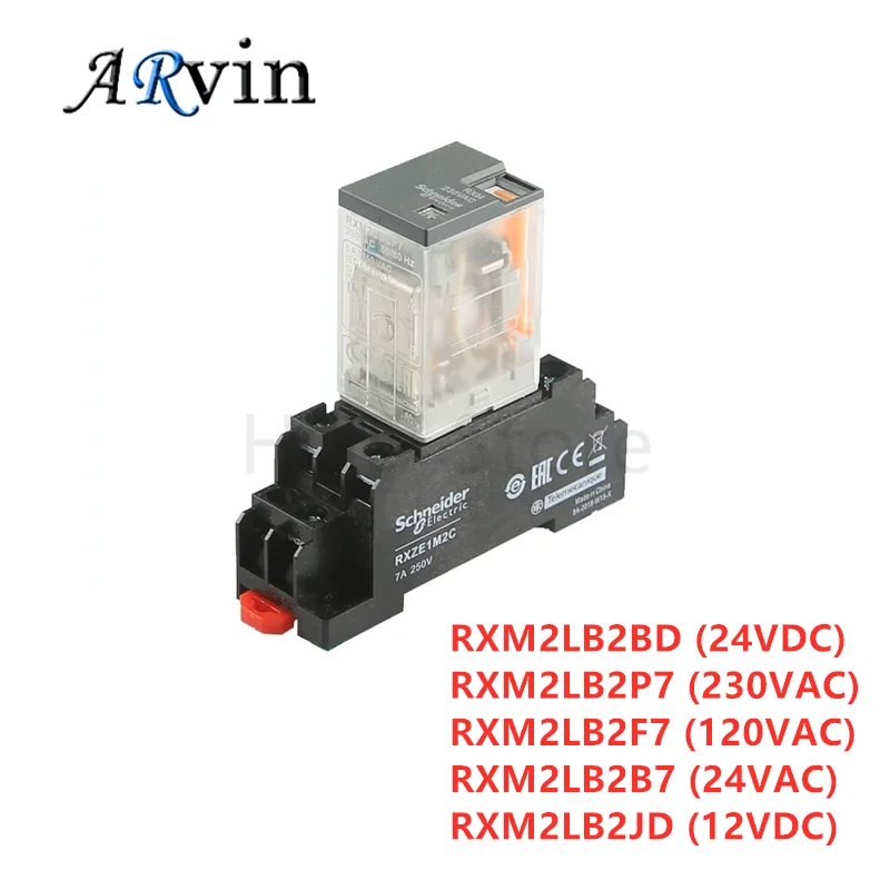 5PCS Relay RXM2LB2BD RXM2LB2P7 RXM2LB2F7 RXZE1M2C 2CO 5A 24VDC 230VAC 120VAC Small Intermediate | Обустройство дома