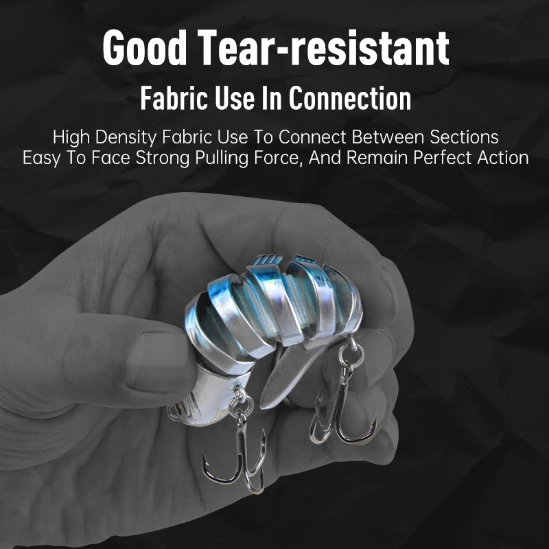 Kingdom New Barbecue-L Fishing Lures Multi Jointed 90mm 120mm 140mm Sinking Hard Baits Swimbaits Realistic Wobblers Lure Pike