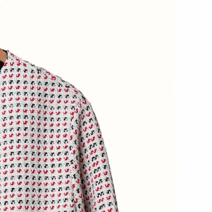 

Women Jacket 2020 Spring and Summer New Style Color Striped Trim Tweed Check Knitted Women's Jacket