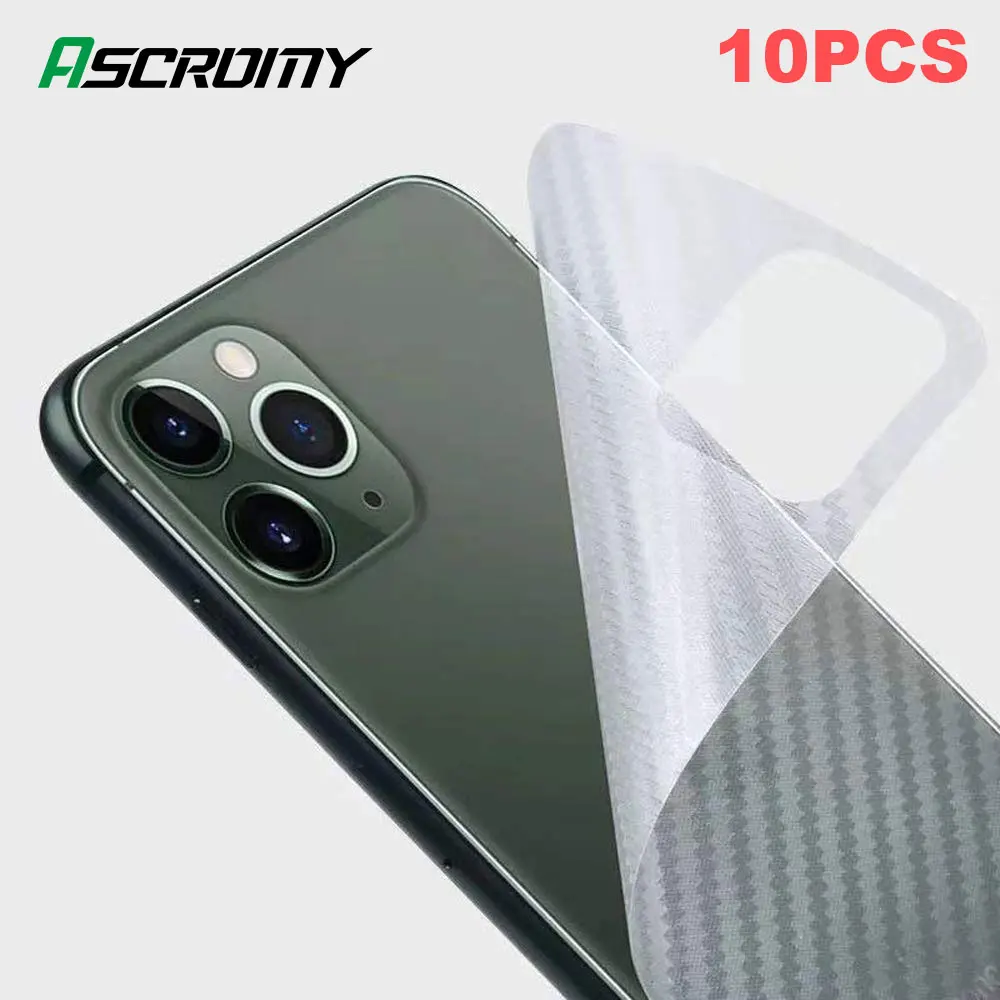 Наклейки на заднюю панель из углеродного волокна для Apple iPhone 11 Pro XS Max X XR 8 Plus 7 6 6S 10