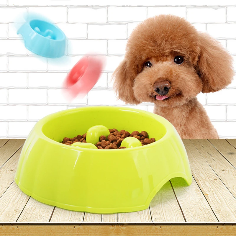 Новая портативная настольная миска для еды щенков замедления кормушка кишечника