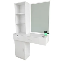 professional lock wall vertical beauty salon table hairdressing cabinet barbershop furniture whiteus stock