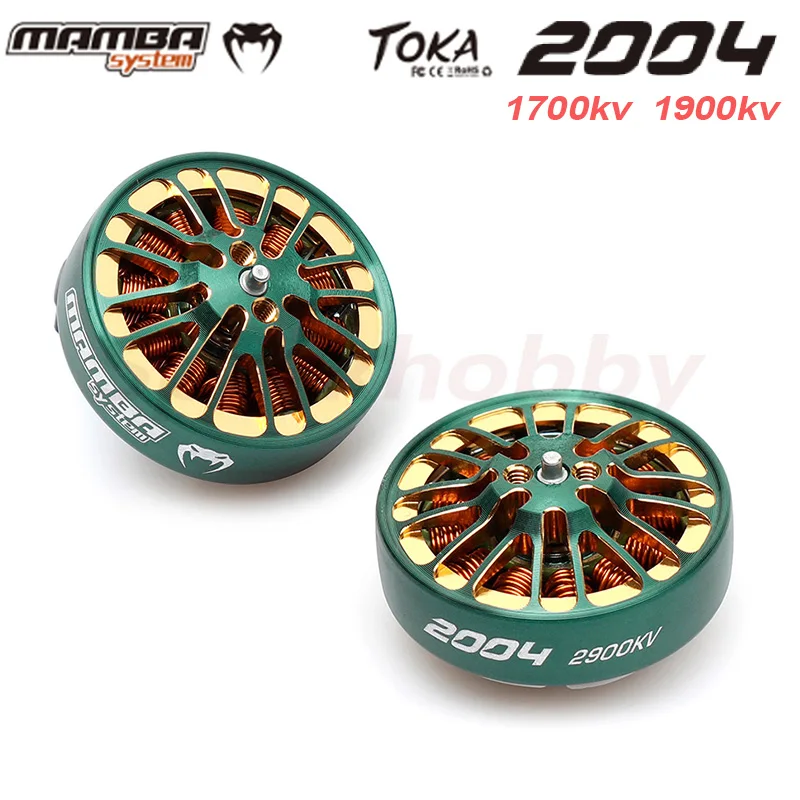 Мотор DIATONE MAMBA TOKA 2004 1700KV/2900KV бесщеточный гоночный мотор зеленый для гоночных гонок