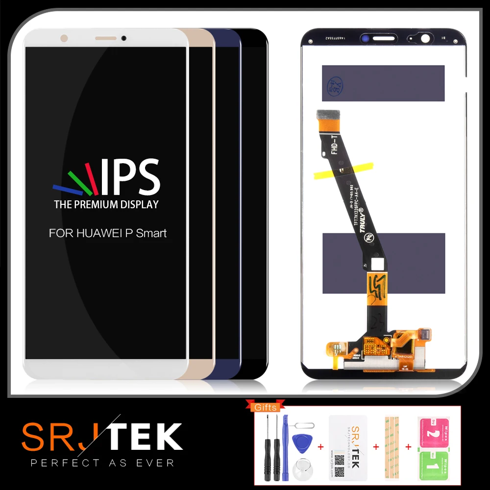 SRJTEK для Huawei P Smart стеклянный ЖК дисплей Enjoy 7S сенсорная матрица дигитайзер датчик с