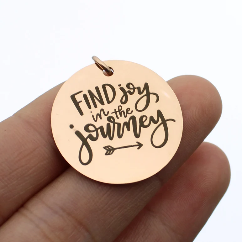 Inspirational Motivational Gift Journey Present Find Joy in the Stainless Steel Charm 20pcs Wholesale | Украшения и аксессуары