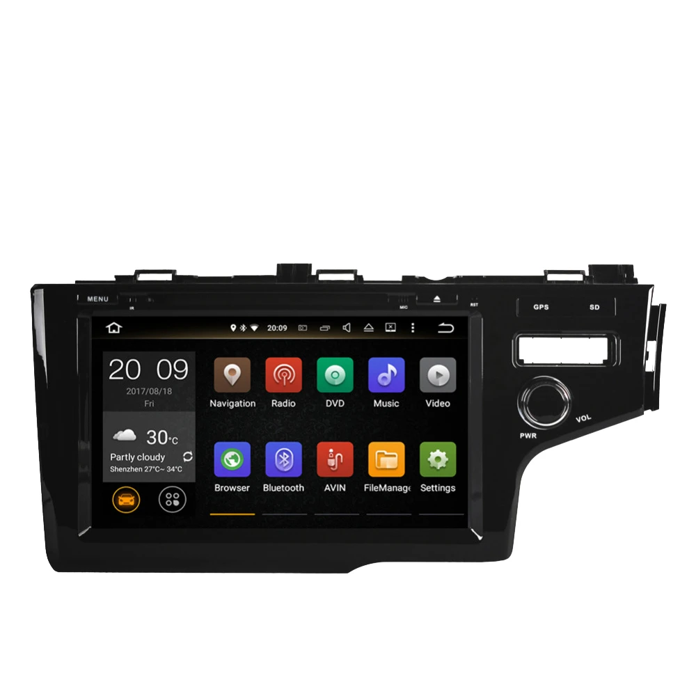 

Android 10.0 Octa Core Car GPS Navigation Multimedia DVD Player For Honda Fit/Jazz 2014-2022 Right Driving Auto Radio Stereo