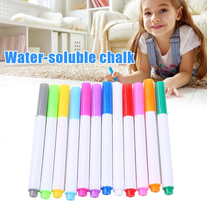

Hot 12 / Set 7 Color Drawing Whiteboard Pen Felt-Tip Pen Kids Drawing Pen Quick Dry Erasable School Mini Whiteboard Pen