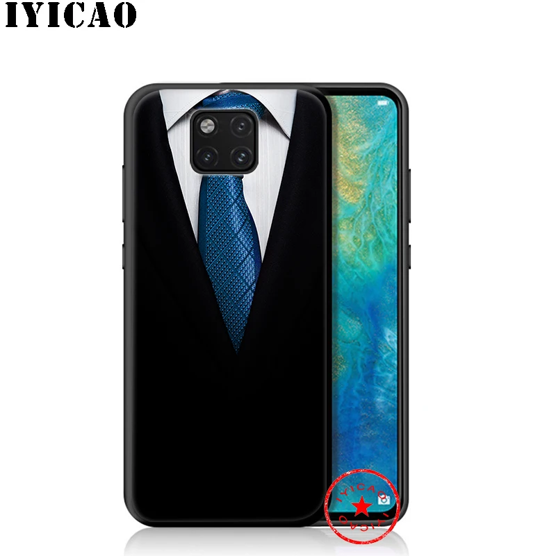 IYICAO галстук для костюма человека мягкий чехол huawei Коврики 30 20 10 lite рro Y6 Y7 Y9 Prime 2018