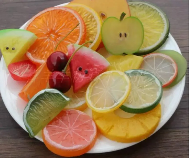 Лимон watermelonapple карамбола оранжевый ломтик полимерный фруктовый набор моделей
