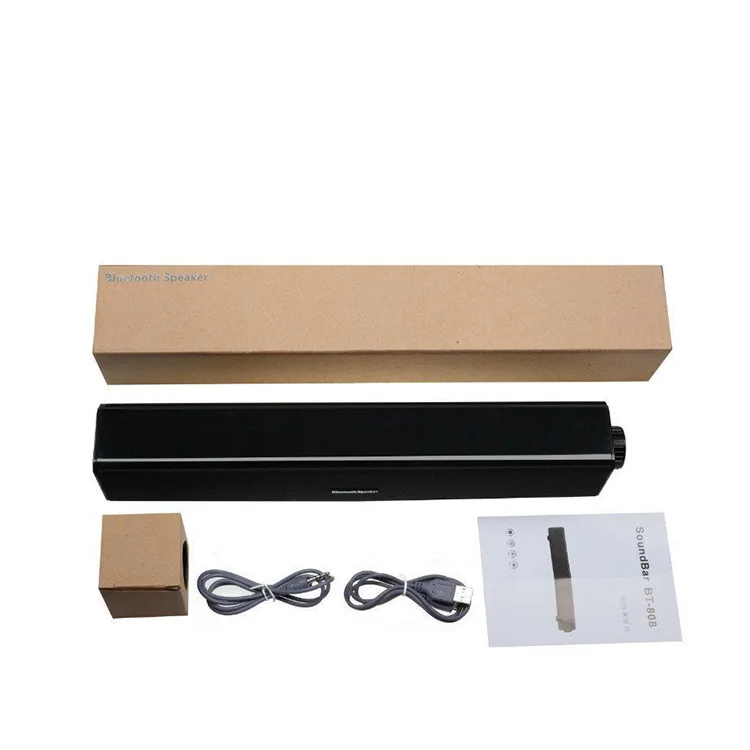 Boombox – haut-parleur Bluetooth avec caisson de basses, 20W, barre de son Rechargeable, pour télévision, Support TF Aux, pour ordinateur