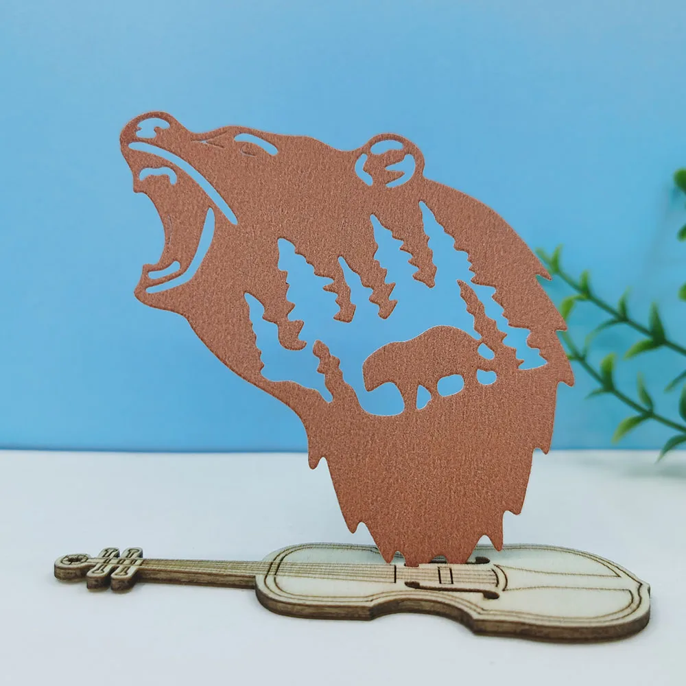 

Roaring Bear Metal Dies For Card Making New Photo Album Scrapbooking Craft Supplies Craft Paper Molds Metal Cutting Dies