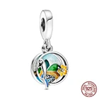 Бусина-Шарм попугай из серебра 925 пробы для браслетов Pandora